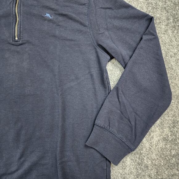Tommy Bahama Sweater Boys XL Blue Navy Relax 1/4 Zip Long Sleeve Coastal Classic - Picture 13 of 14
